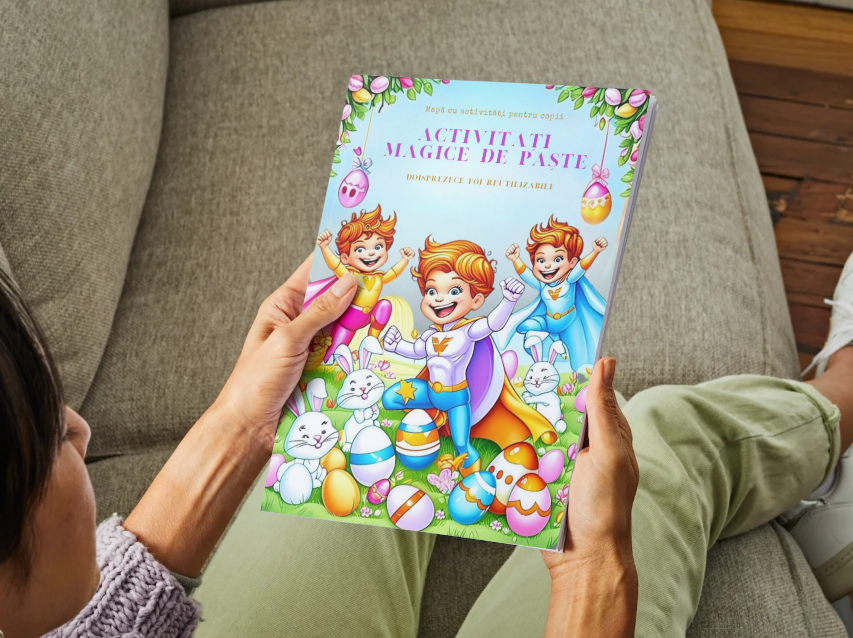 EDITIE SPECIALA DE PASTE | MAPA CU 24 DE PAGINI REUTILIZABILE | SCRIE SI STERGE PE ACEASI FOAIE - imagine 10