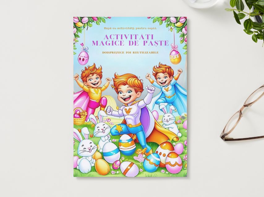 EDITIE SPECIALA DE PASTE | MAPA CU 24 DE PAGINI REUTILIZABILE | SCRIE SI STERGE PE ACEASI FOAIE